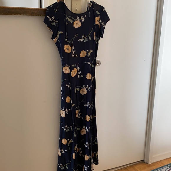 UO new rayon midi floral dress - Picture 3 of 4